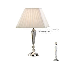 IL11025  Freya Crystal 43cm 1 Light Table Lamp Without Shade